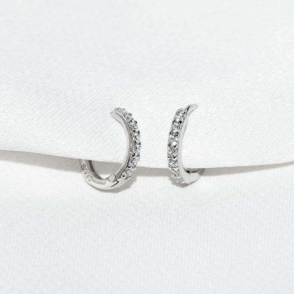 Large hoops silver