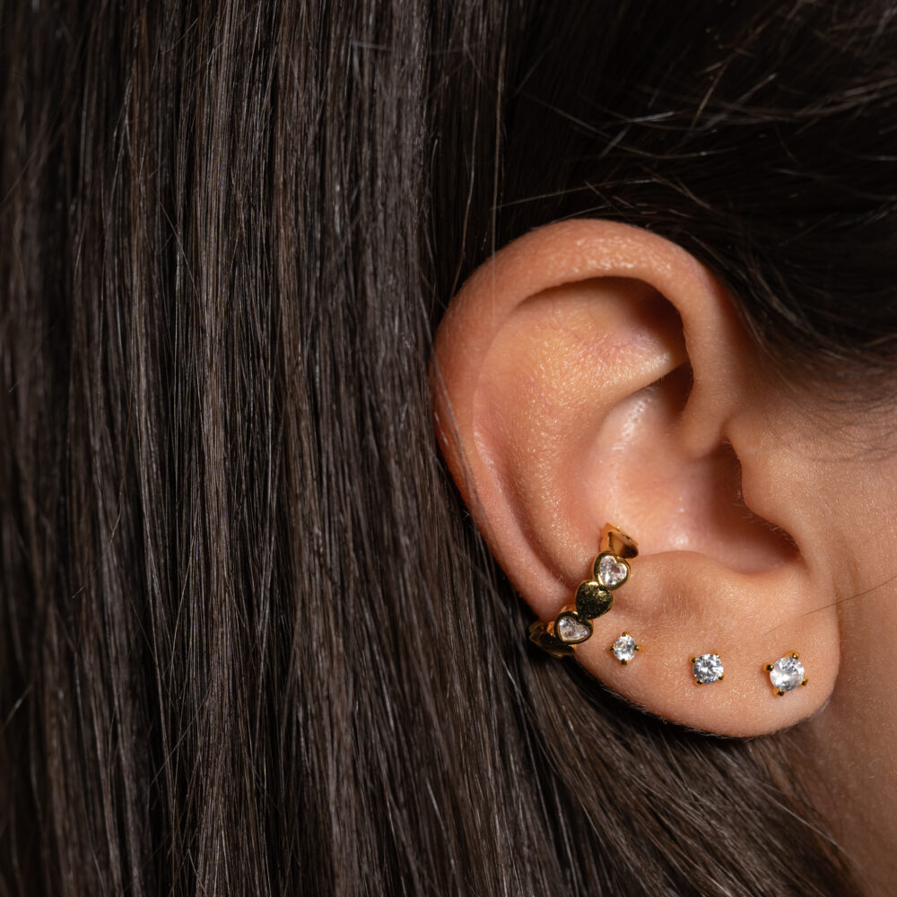 Cuori ear cuff gold