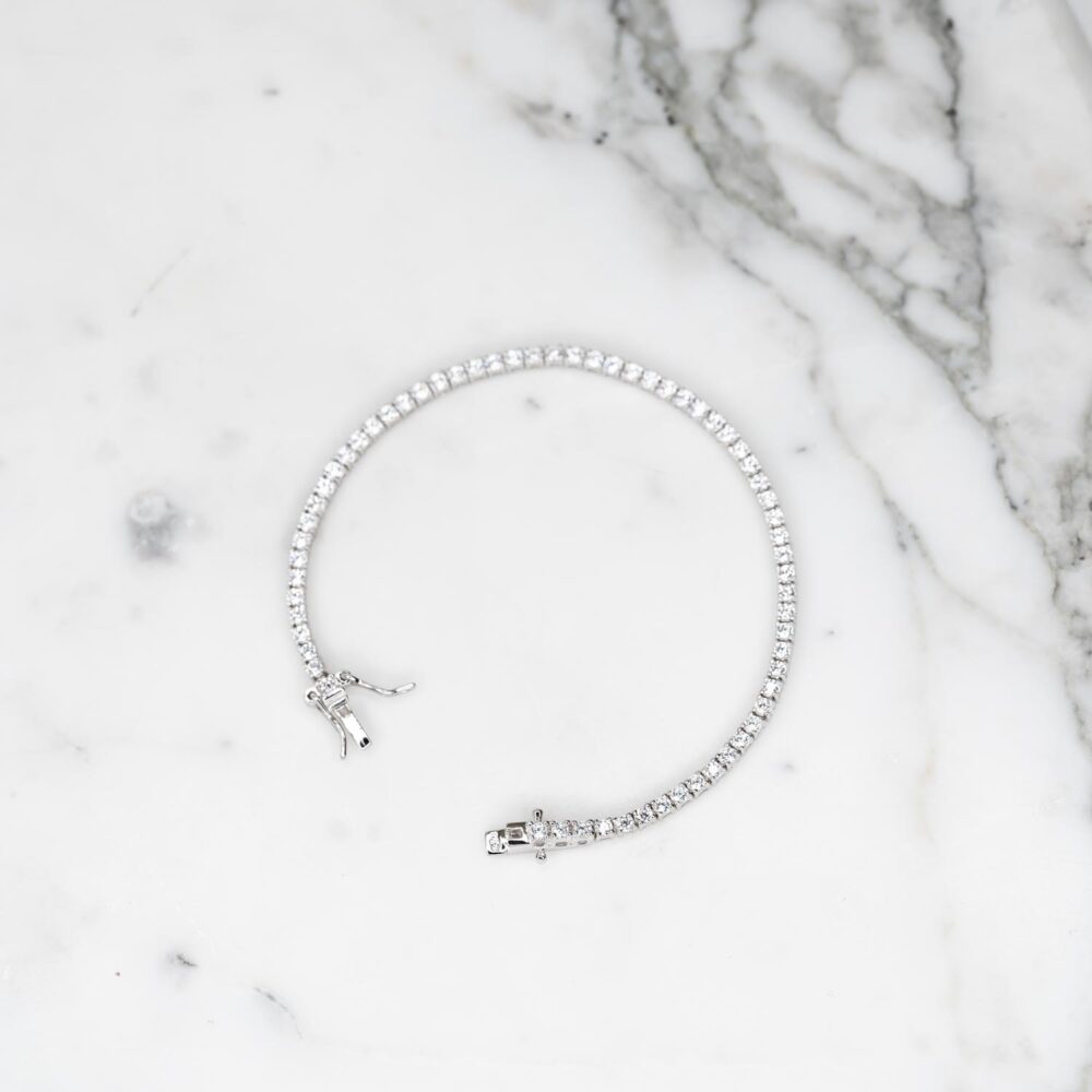 Bracciale tennis silver