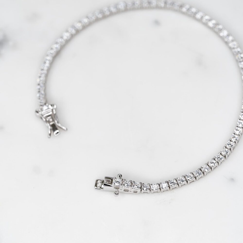 Bracciale tennis silver